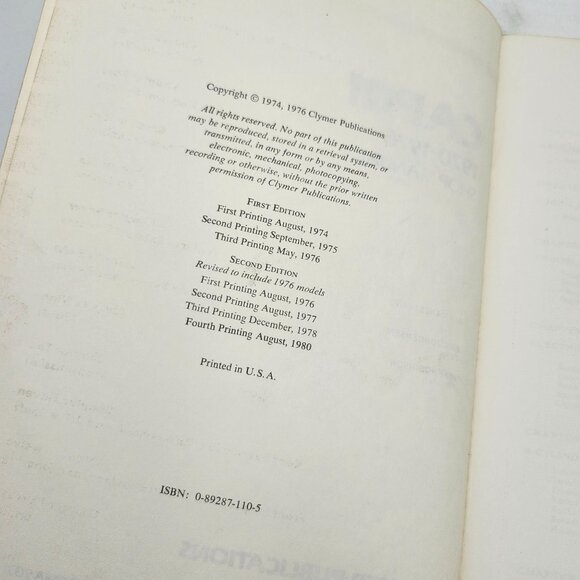 Clymer Mercury Capri 1970 1976 Shop Manual A143 Vintage Repair Guide - Picture 4 of 8